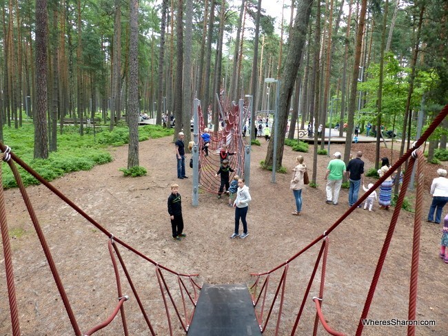 Dzintari Forest Park in Jurmala Latvia